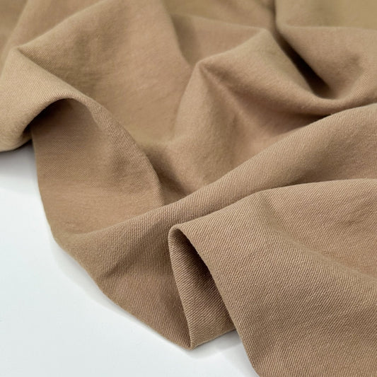 Linen Organic Cotton Twill - Latte - Simplifi Fabric