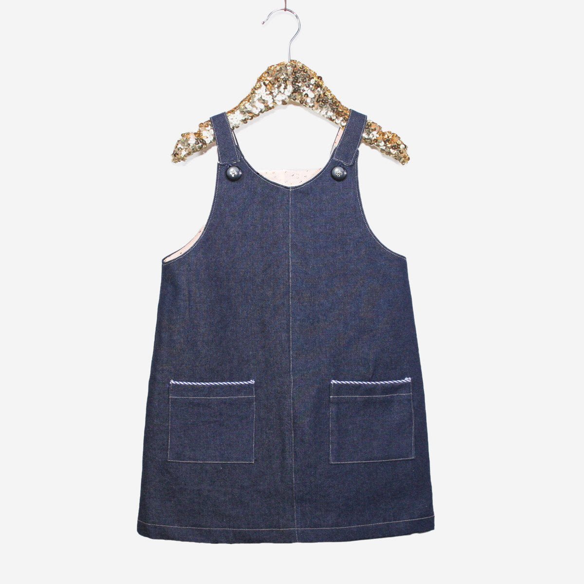 London Overalls or Dress Sewing Pattern - Baby 6M/4Y - Ikatee - Simplifi Fabric