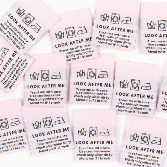 "LOOK AFTER ME" Woven Label Pack - Kylie And The Machine - Simplifi Fabric