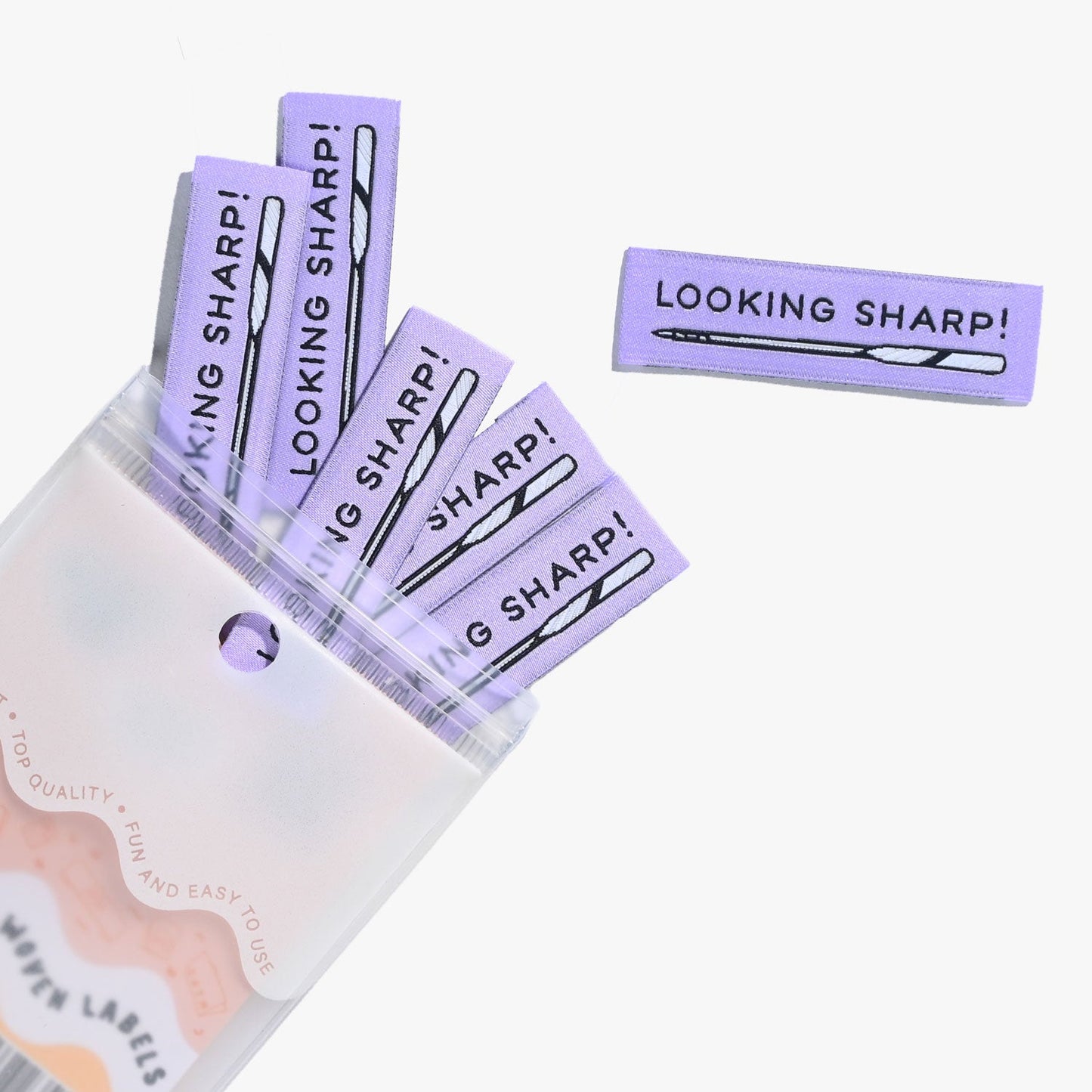 "LOOKING SHARP" Woven Label Pack - Kylie And The Machine - Simplifi Fabric