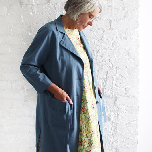 Lottie Duster Coat Pattern - SewGirl UK - Simplifi Fabric