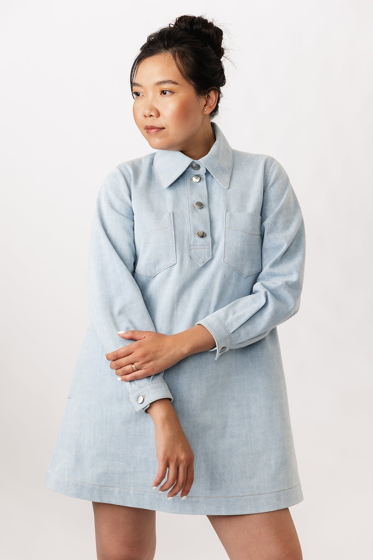 Loviisa Denim Dress Pattern - Named Clothing - Simplifi Fabric