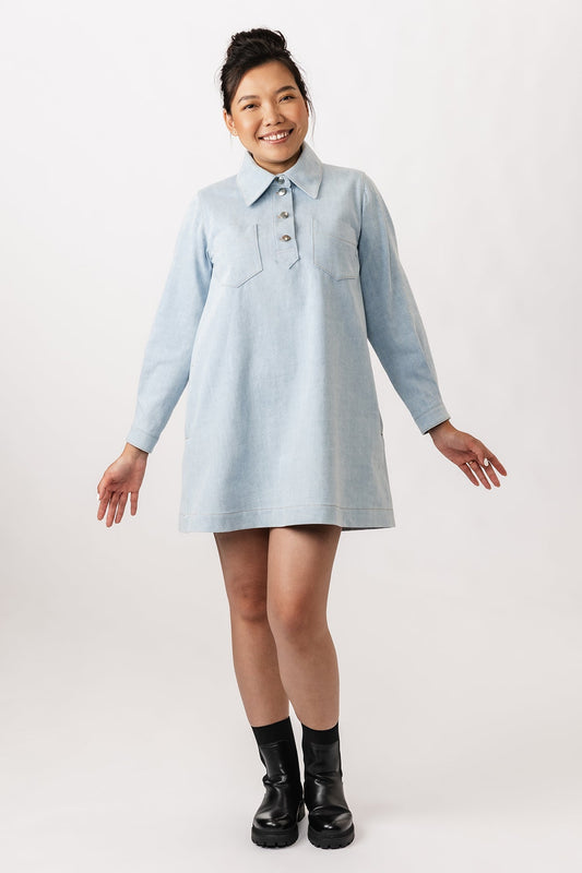 Loviisa Denim Dress Pattern - Named Clothing - Simplifi Fabric