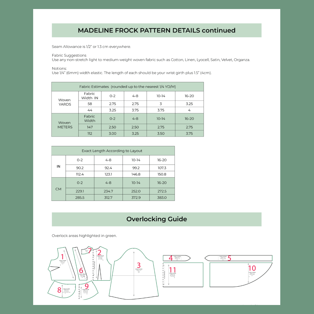 Madeline Frock PDF Pattern - Lydia Naomi - Simplifi Fabric