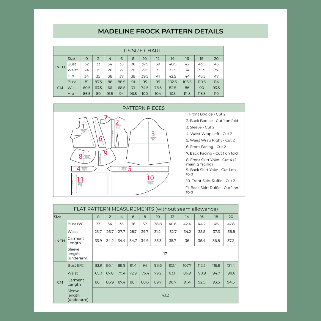 Madeline Frock PDF Pattern - Lydia Naomi - Simplifi Fabric
