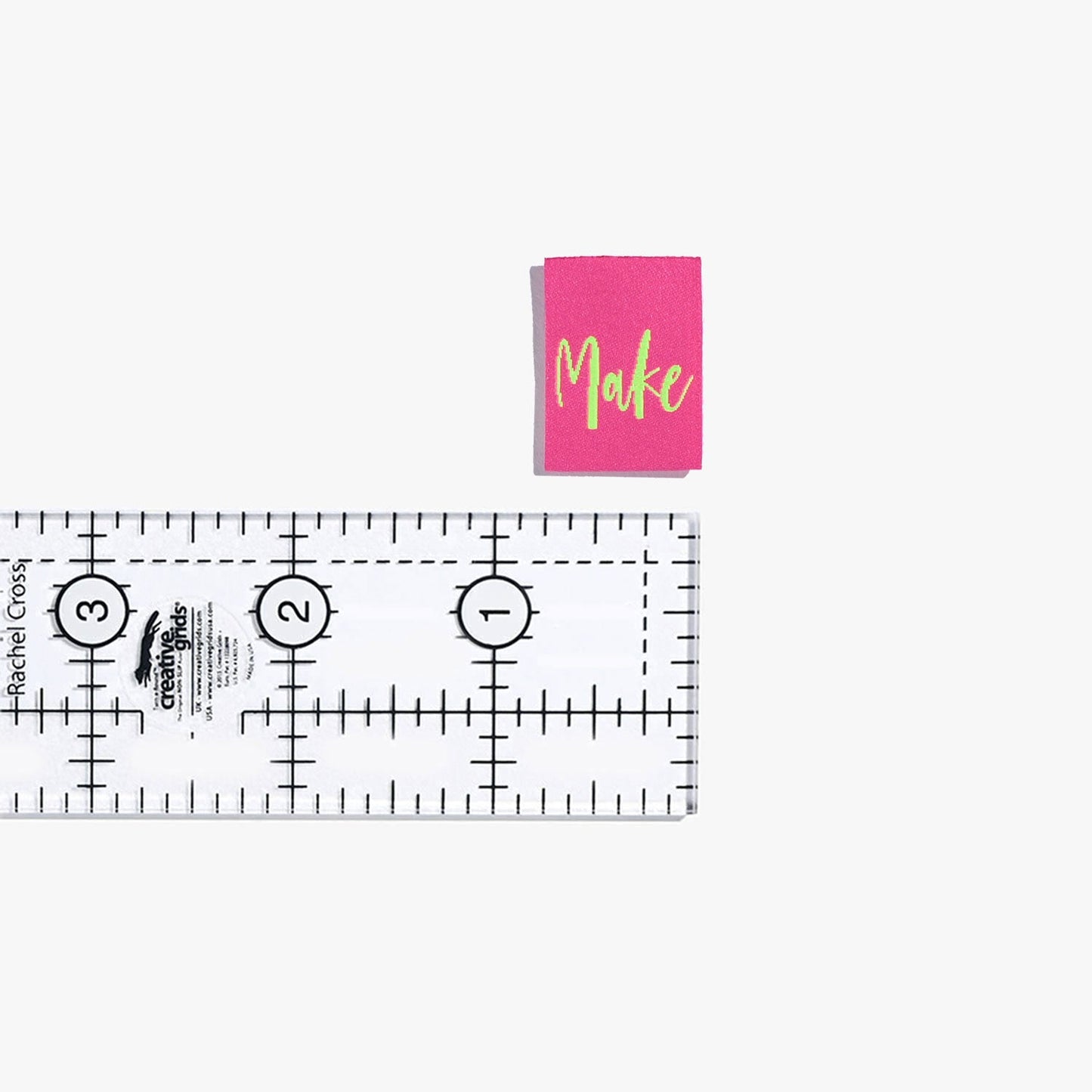 "MAKE" Woven Label Pack - Kylie And The Machine - Simplifi Fabric