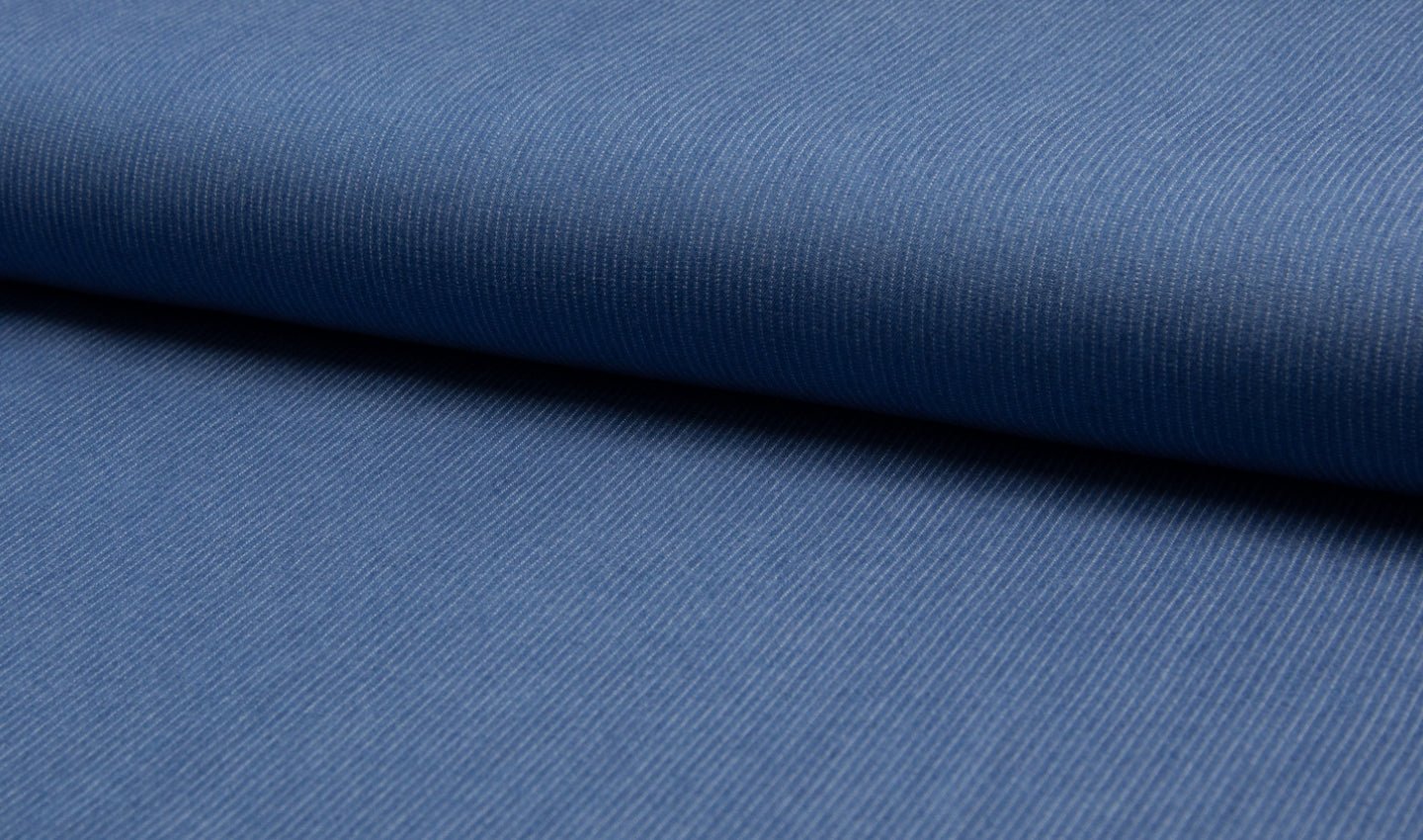 Medium Blue Denim Stripe Chambray - Simplifi Fabric