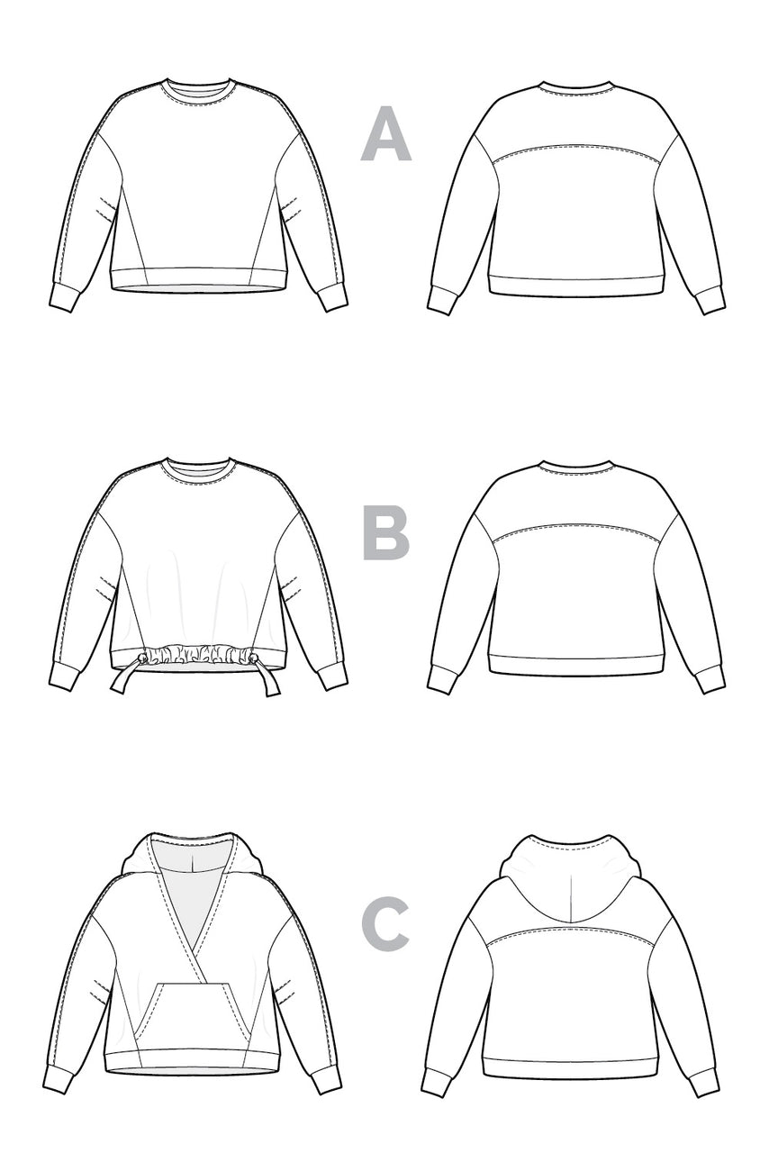 Mile End Sweatshirt Pattern - Closet Core Patterns - Simplifi Fabric