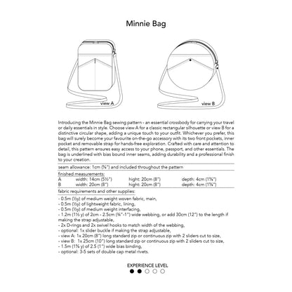 Minnie Bag Sewing Pattern - Dhurata Davies - Simplifi Fabric