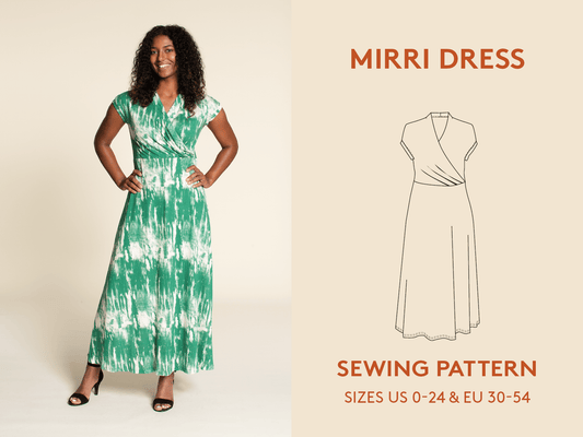 Mirri Wrap Dress Womens Paper Pattern - Wardrobe by Me