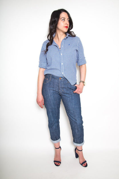 Morgan Boyfriend Jeans Pattern - Closet Core Patterns - Simplifi Fabric