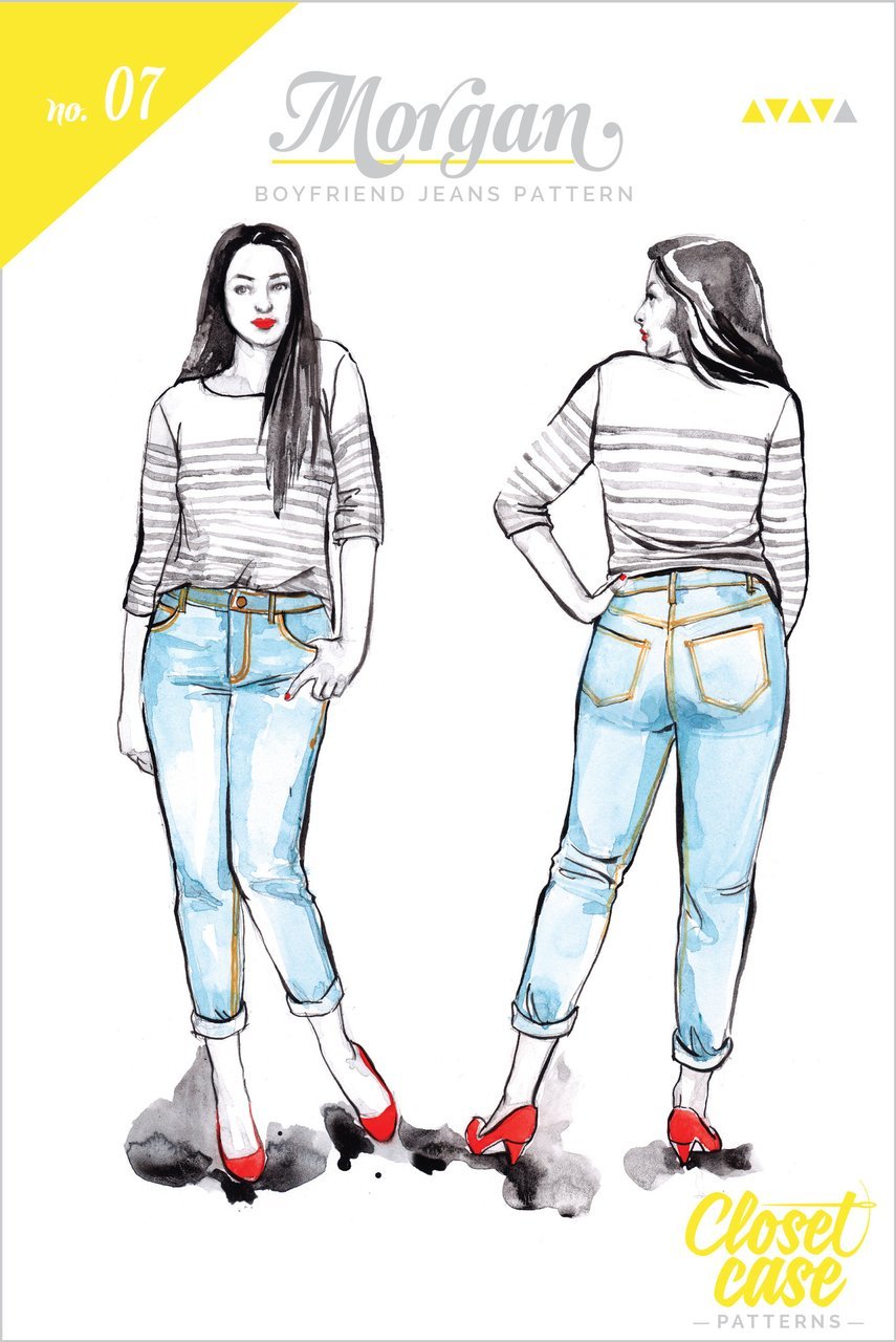 Morgan Boyfriend Jeans Pattern - Closet Core Patterns - Simplifi Fabric