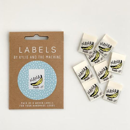 "NANA MADE IT" Woven Label Pack - Kylie And The Machine - Simplifi Fabric