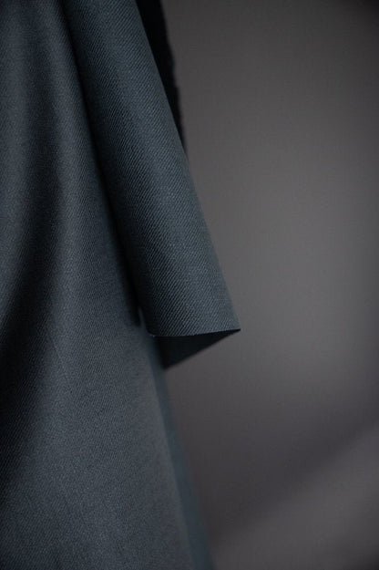 Navy Coated Linen - European Import - Merchant & Mills - Simplifi Fabric