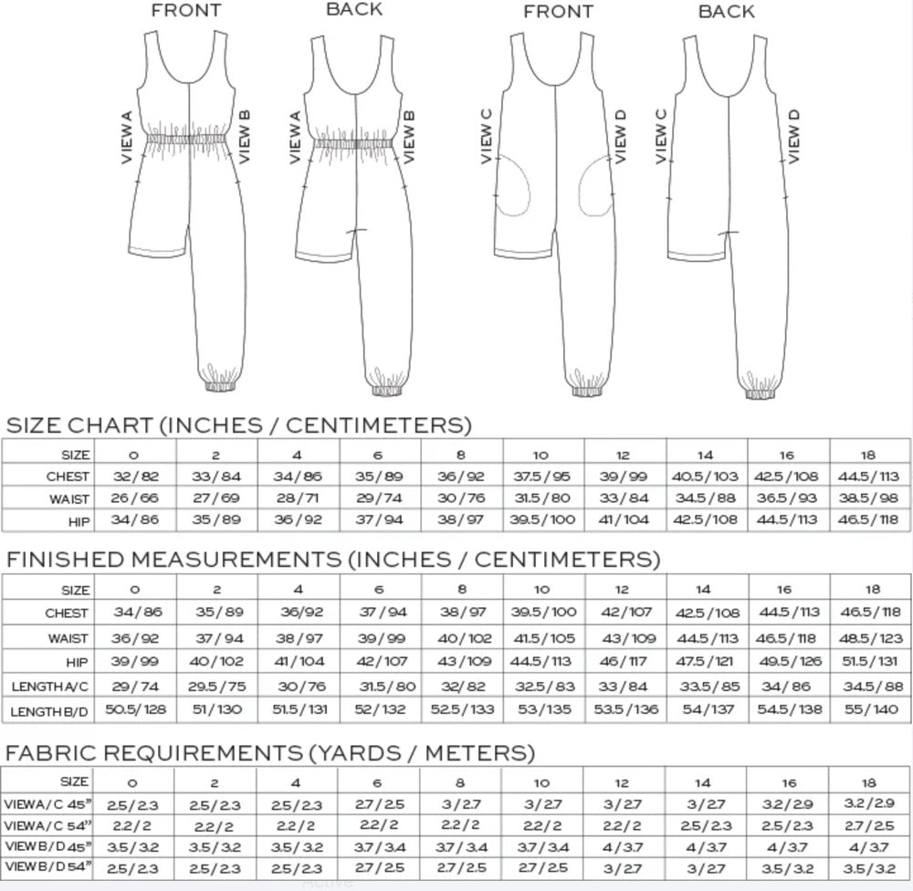 Nova Jumpsuit Sewing Pattern - True Bias - Simplifi Fabric