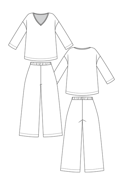 Olo Tee and Pants Set - PDF Pattern - Named Clothing - Simplifi Fabric