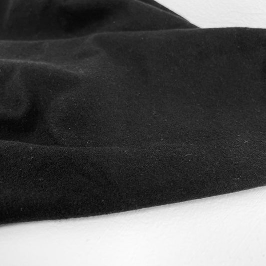 Organic Cotton Flannel 155gsm - Black - Simplifi Fabric