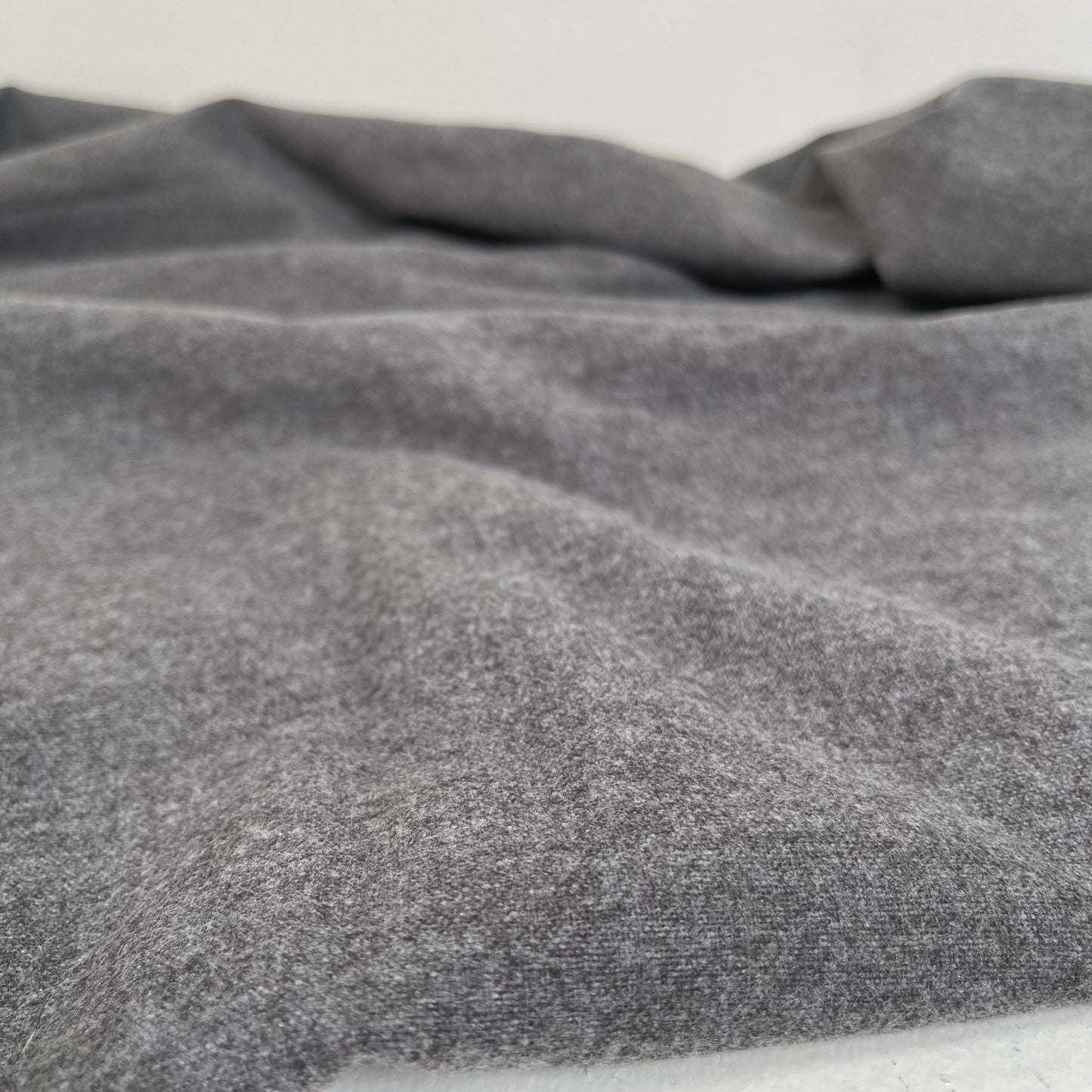 Organic Cotton Flannel 155gsm - Dark Heather Grey - Simplifi Fabric