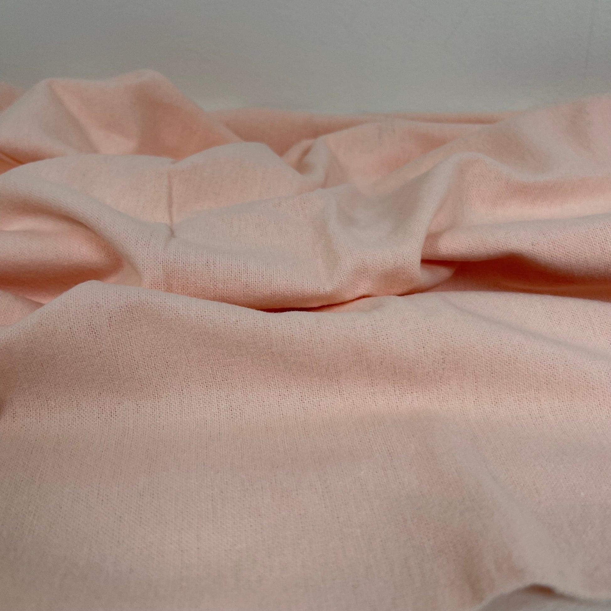 Organic Cotton Flannel 155gsm - Nude Pink - Simplifi Fabric