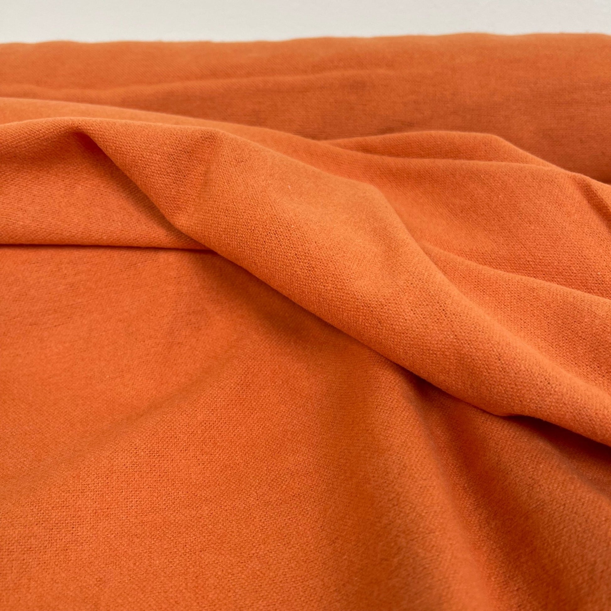 Organic Cotton Flannel 155gsm - Pumpkin - Simplifi Fabric