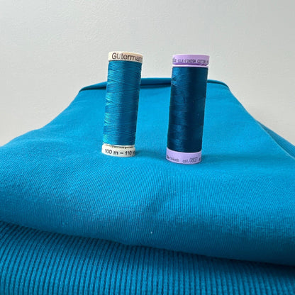 Organic Cotton Fleece 340gsm - Seaport Blue - Simplifi Fabric