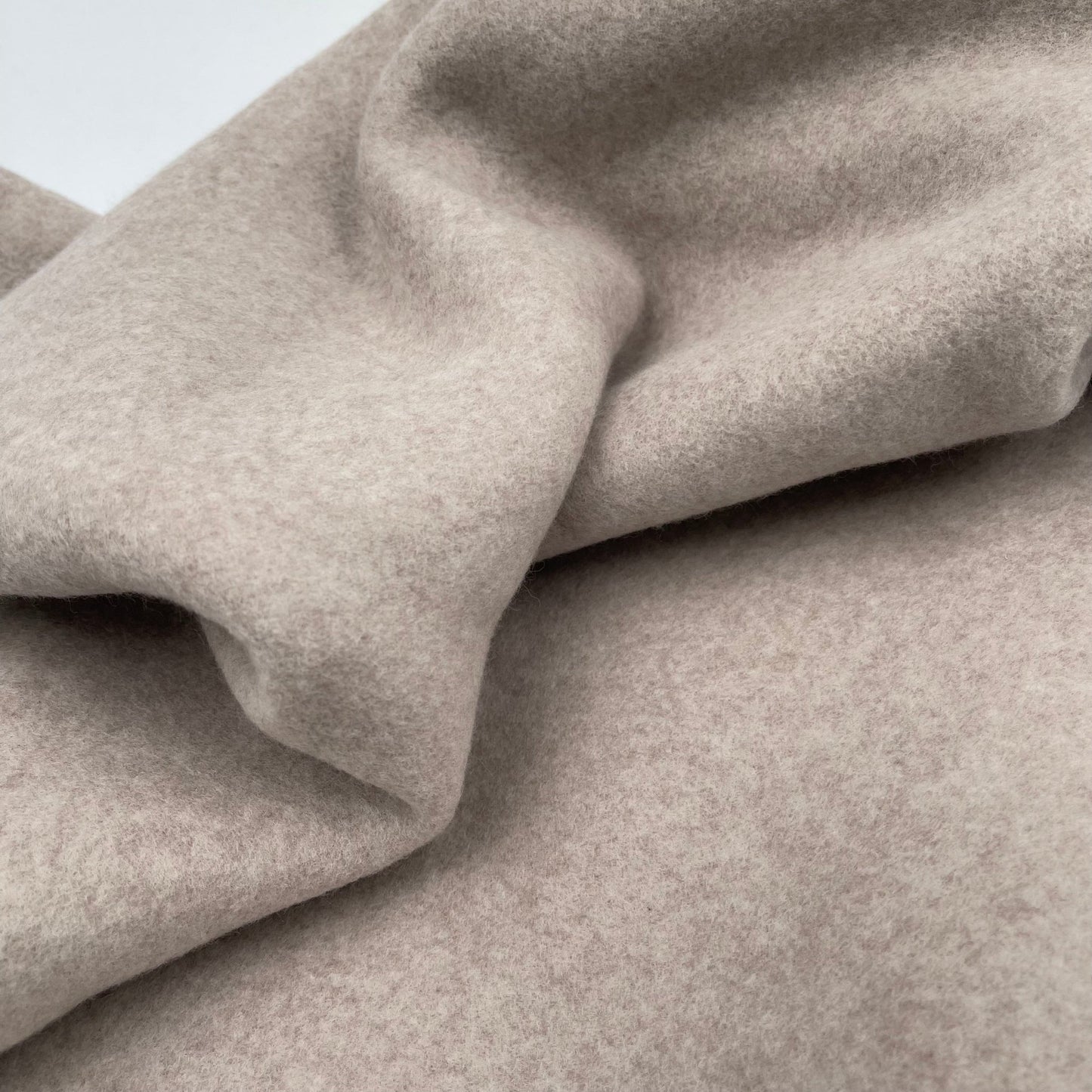 Organic Cotton Polar Fleece - European Import - Taupe Melange - Simplifi Fabric