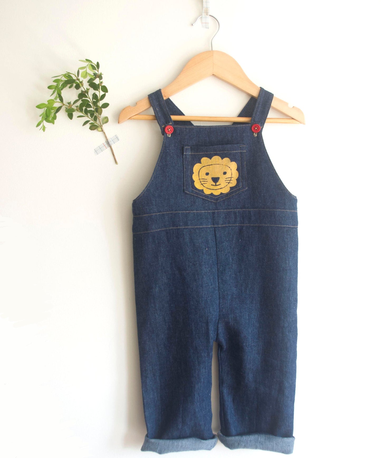 Lion Overalls Childrens Sewing Pattern - Fiona Hanna