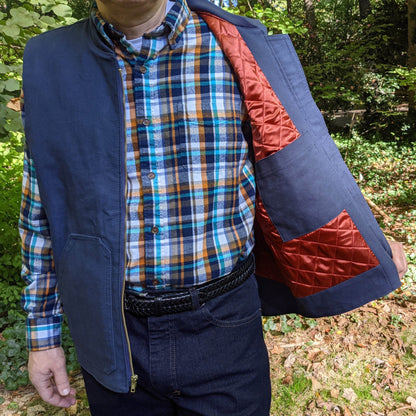 Ozark Vest Mens Paper Pattern - Wardrobe by Me - Simplifi Fabric