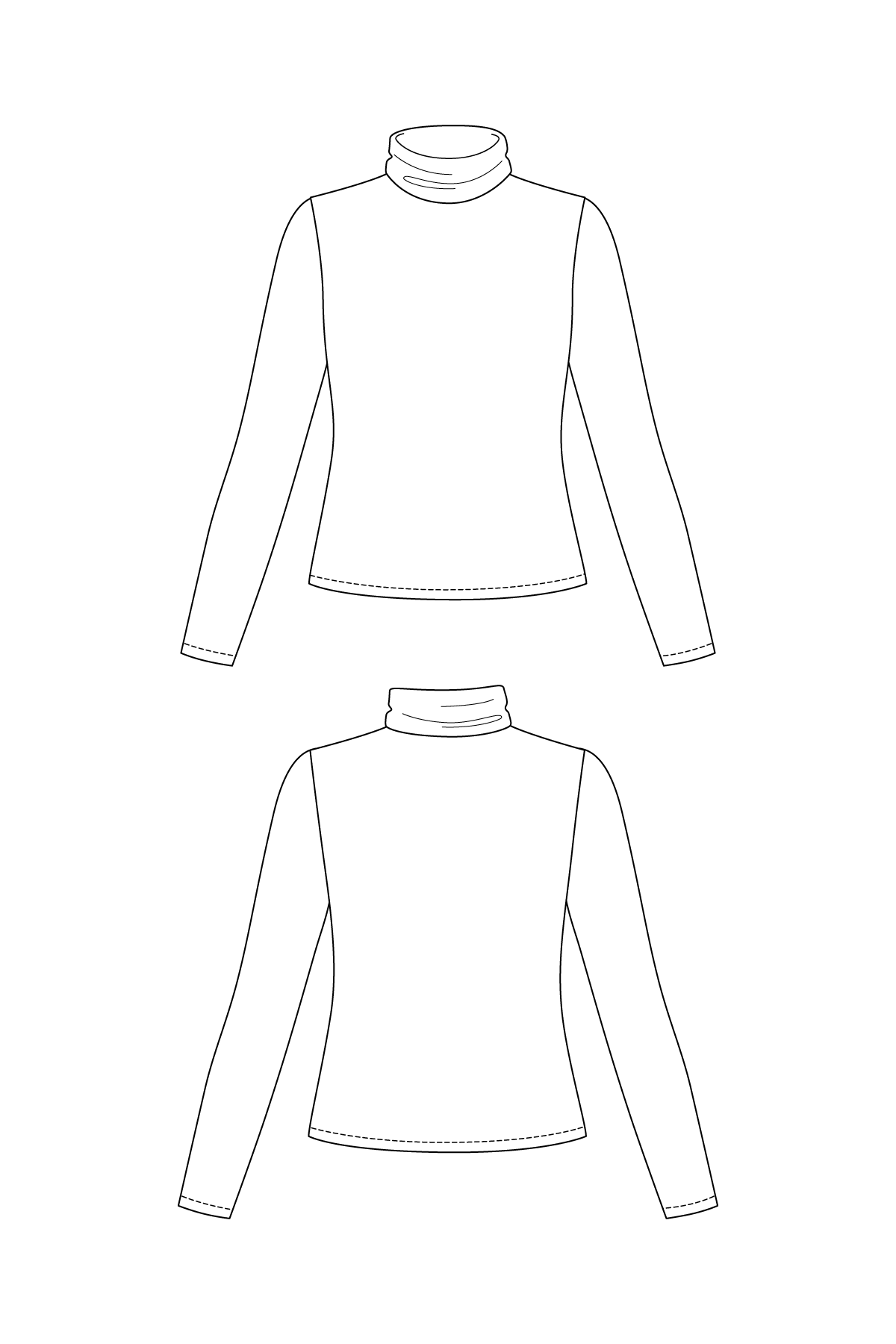 Paola Turtleneck Tee - PDF Pattern - Named Clothing - Simplifi Fabric