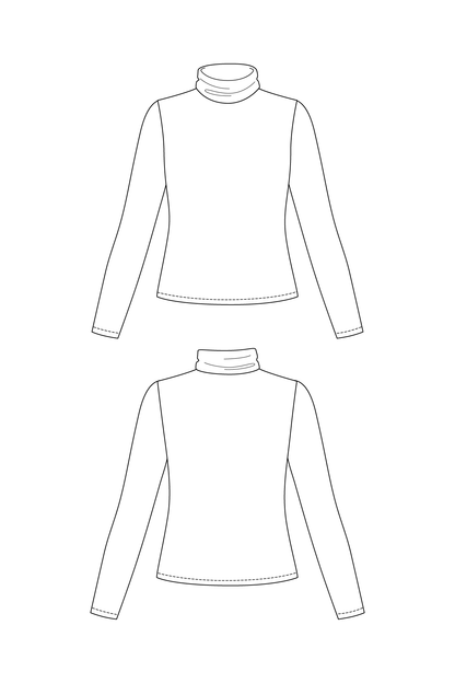 Paola Turtleneck Tee - PDF Pattern - Named Clothing - Simplifi Fabric