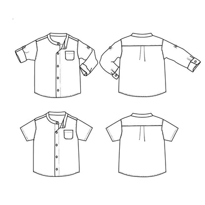 Paris Kids Shirt Sewing Pattern - Kids 3/12 - Ikatee - Simplifi Fabric