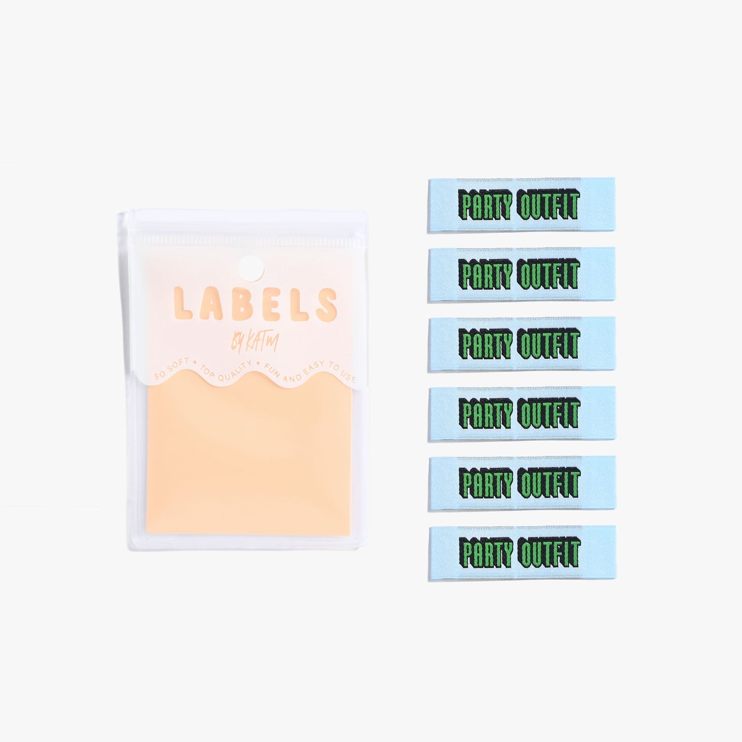 "PARTY OUTFIT" Woven Label Pack - Kylie And The Machine - Simplifi Fabric