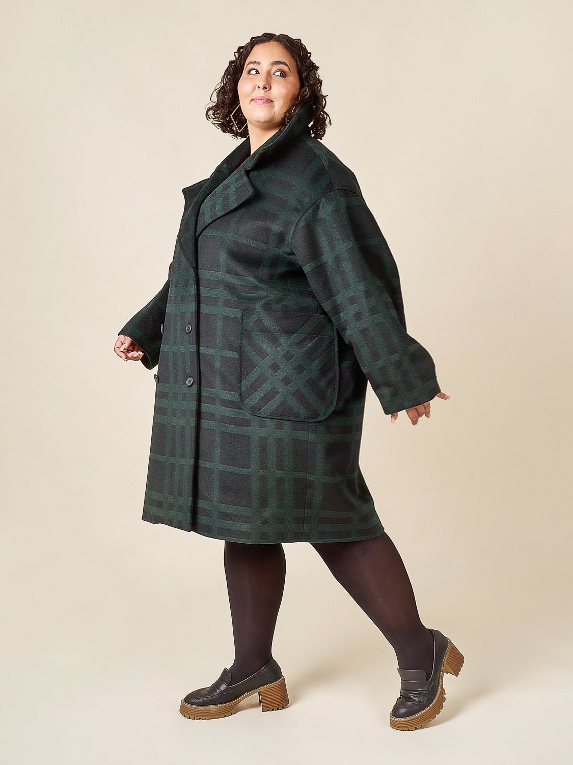 Phoebe Double - Breasted Coat Pattern - Closet Core Patterns - Simplifi Fabric