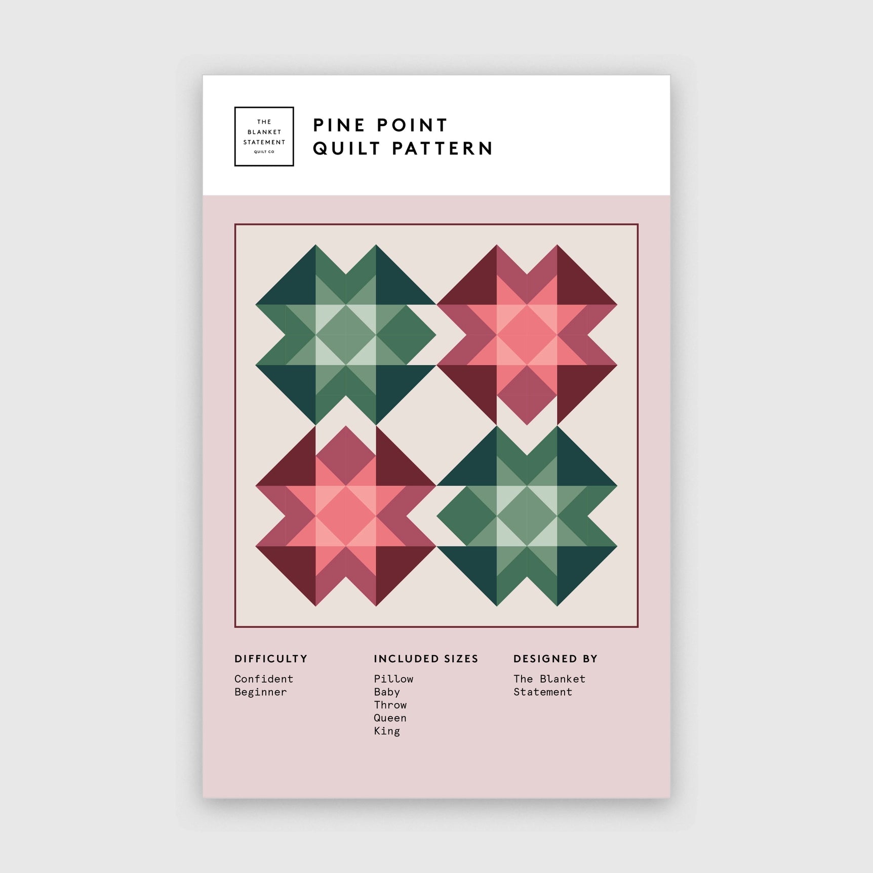 Pine Point Paper Pattern - The Blanket Statement Quilt Co. - Simplifi Fabric