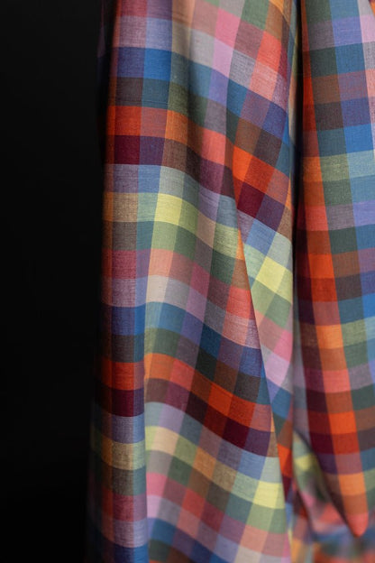 Pom Pom Check Indian Organic Cotton - Merchant & Mills - Simplifi Fabric