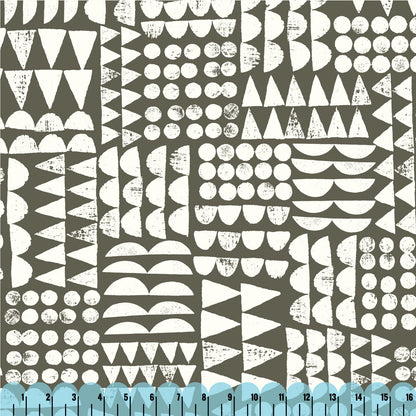 Print Patch - Gray - Imprint by Eloise Renouf - Cloud 9 Fabrics - Canvas - Simplifi Fabric