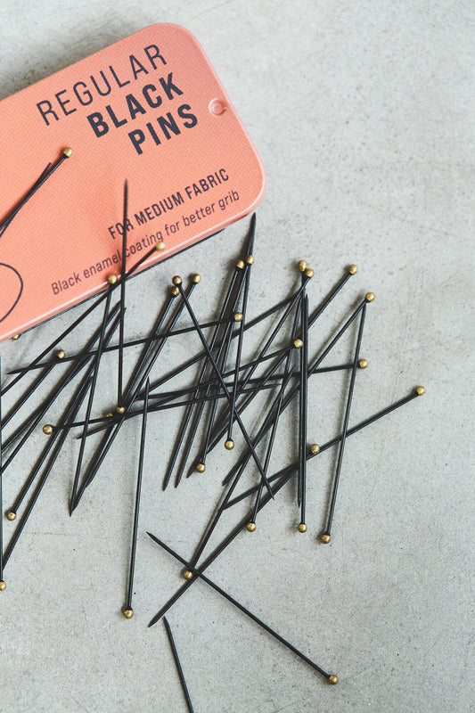 Regular Black Pins - Sewply - Simplifi Fabric