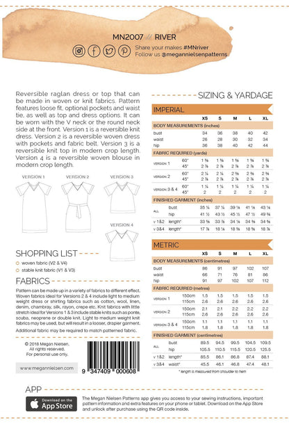 River Dress & Top - Megan Nielsen Patterns - Sewing Pattern - Simplifi Fabric