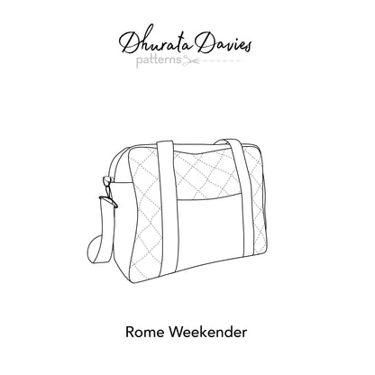 Rome Weekender Bag Sewing Pattern - Dhurata Davies