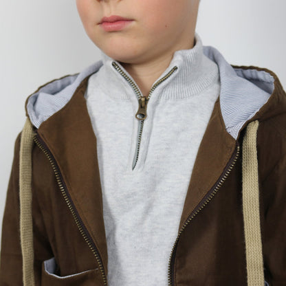 Sam Parka & Jacket Sewing Pattern - Kids Unisex 3/12Y - Ikatee - Simplifi Fabric