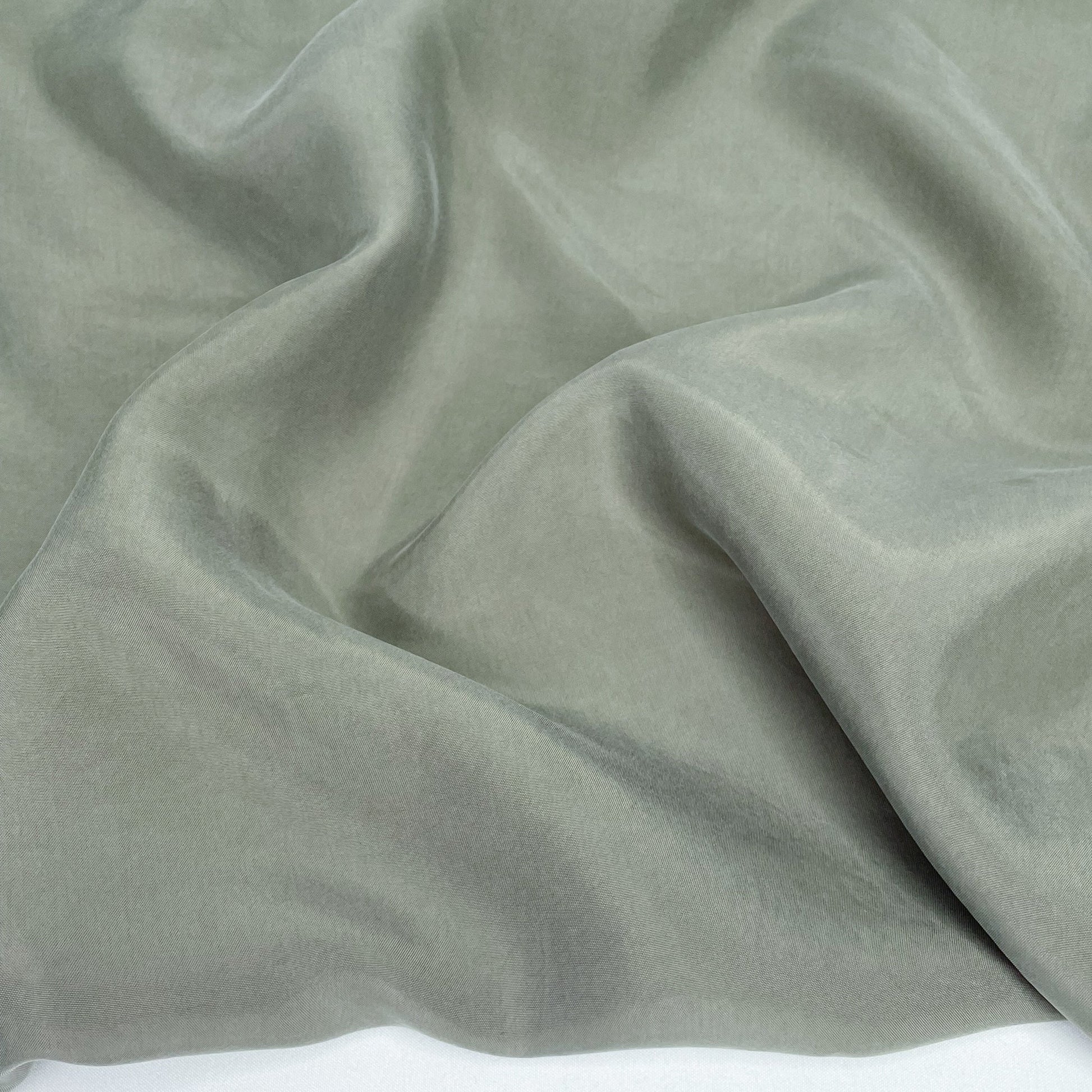 Sand - Washed Cupro/Rayon Woven - Sage - Simplifi Fabric