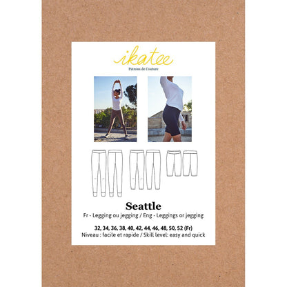 Seattle Mum legging Sewing Pattern - Ladies 34/52 - Ikatee - Simplifi Fabric