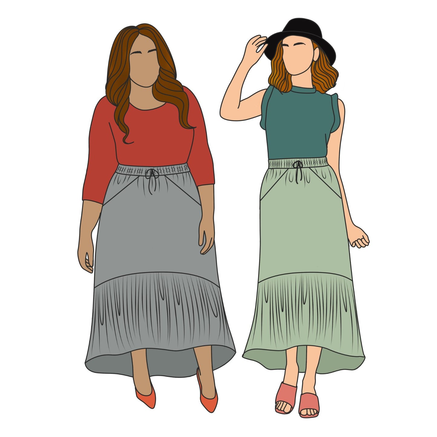 Serene Skirt Sewing Pattern - Size Me - Simplifi Fabric