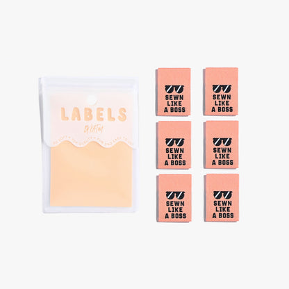 "SEWN LIKE A BOSS" Woven Label Pack - Kylie And The Machine - Simplifi Fabric