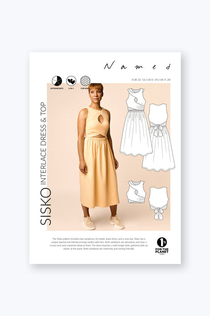 Sisko Interlace Dress and Top - PDF Pattern - Named Clothing - Simplifi Fabric