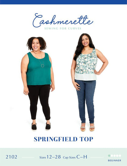 Springfield Top Paper Pattern - Cashmerette - Simplifi Fabric