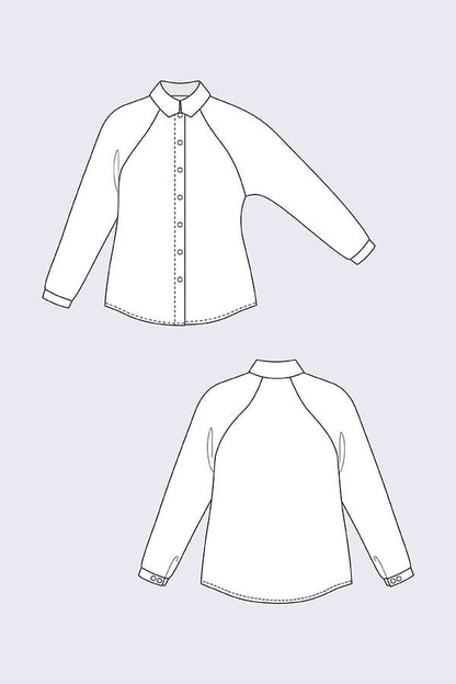 Stella Raglan Shirt + Dress - Named Clothing - Sewing Pattern - Simplifi Fabric