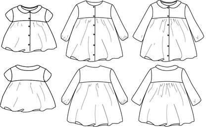 Stockholm Blouse & Dress Sewing Pattern - Girls 3/12Y - Ikatee - Simplifi Fabric