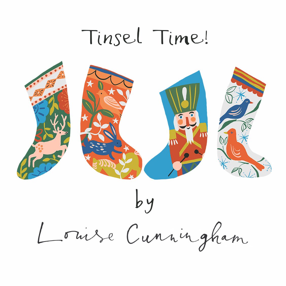 Stockings - Tinsel Time! - Louise Cunningham - Cloud 9 Fabrics - Poplin - Simplifi Fabric