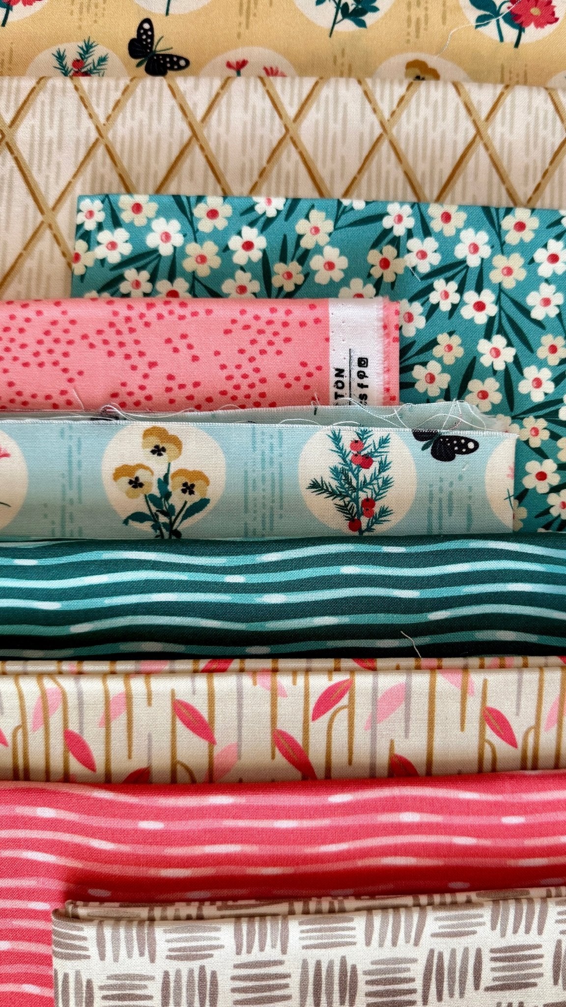 Streaming - Turquoise - Garden Walks - Ann Gardner - Cloud 9 Fabrics - Poplin - Simplifi Fabric